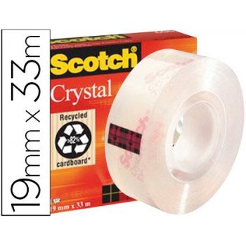 Cinta adhesiva scotch supertransparente 33x19 mm 600 1933ci
