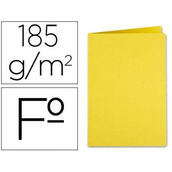 Subcarpeta liderpapel folio amarillo intenso 185g m2