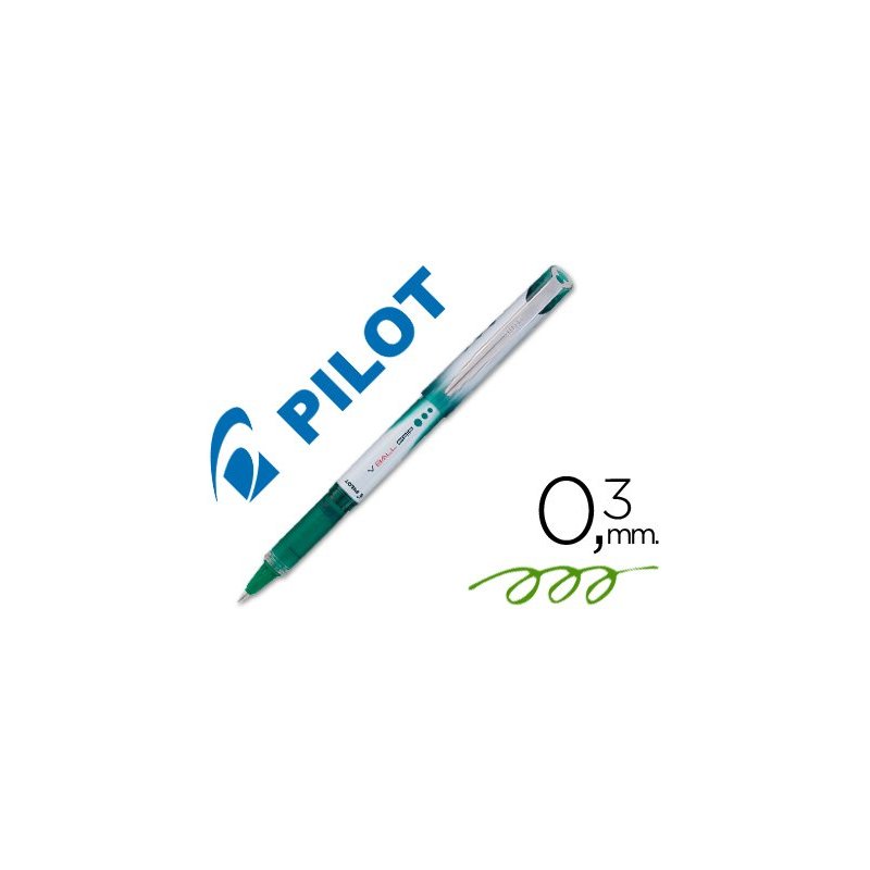 Rotulador pilot roller v-ball grip verde 05 mm