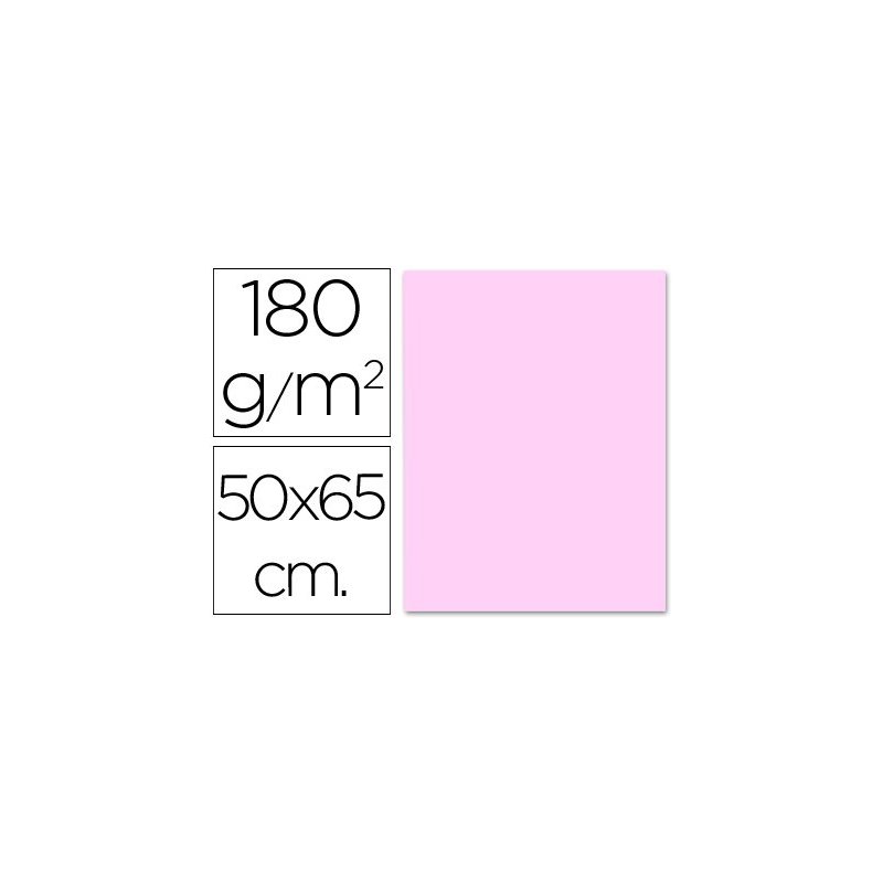 Cartulina liderpapel 50x65 cm 180g m2 rosa