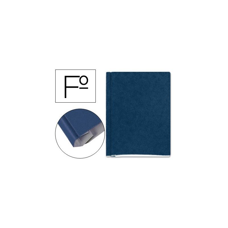 Carpeta proyectos carton compacto gio folio azul -con fuelle e interiores