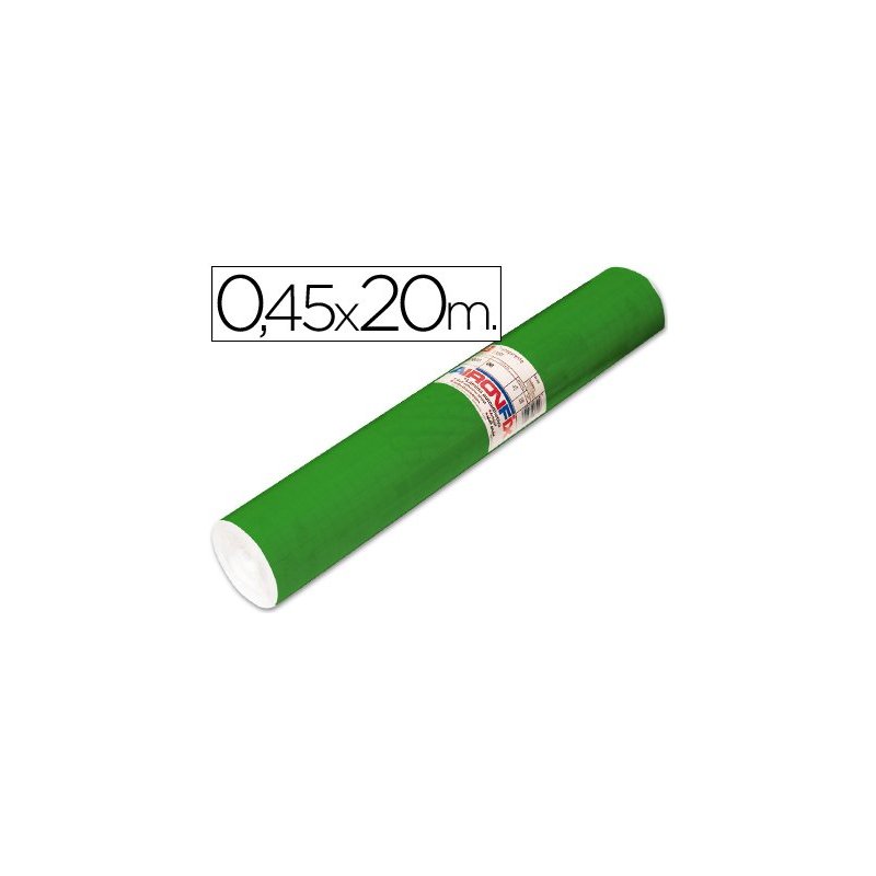 Rollo adhesivo aironfix unicolor verde brillo 67047 -rollo de 20 mt