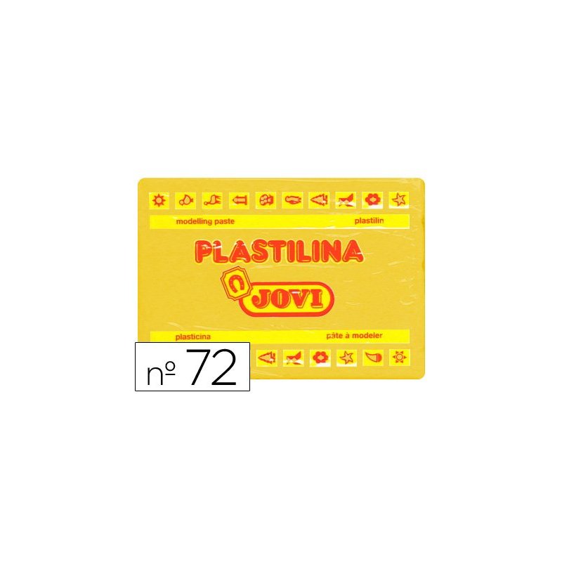 Plastilina jovi 72 amarillo oscuro -unidad -tamaño grande