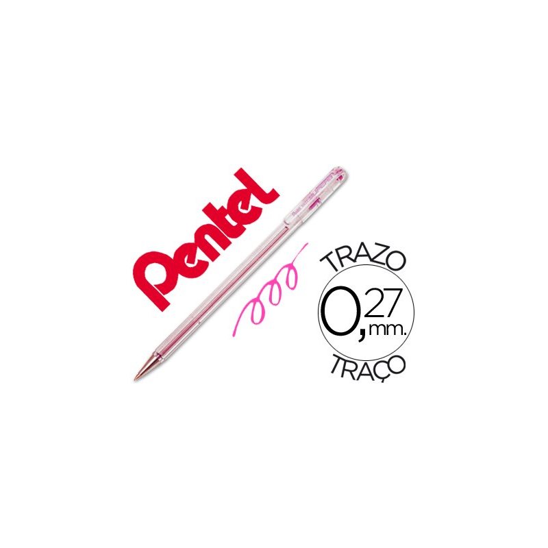 Boligrafo pentel bk-77 p rosa