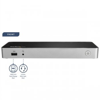 StarTech.com Docking Station USB C de Vídeo Doble 4K para Ordenador Portátil Windows o Mac - Replicador de Puertos DisplayPort