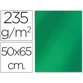 Cartulina liderpapel 50x65 cm 235g m2 metalizada verde