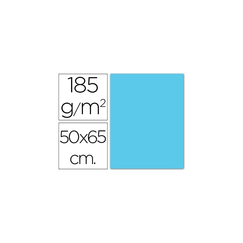 Cartulina guarro azul cielo -50x65 cm -185 gr