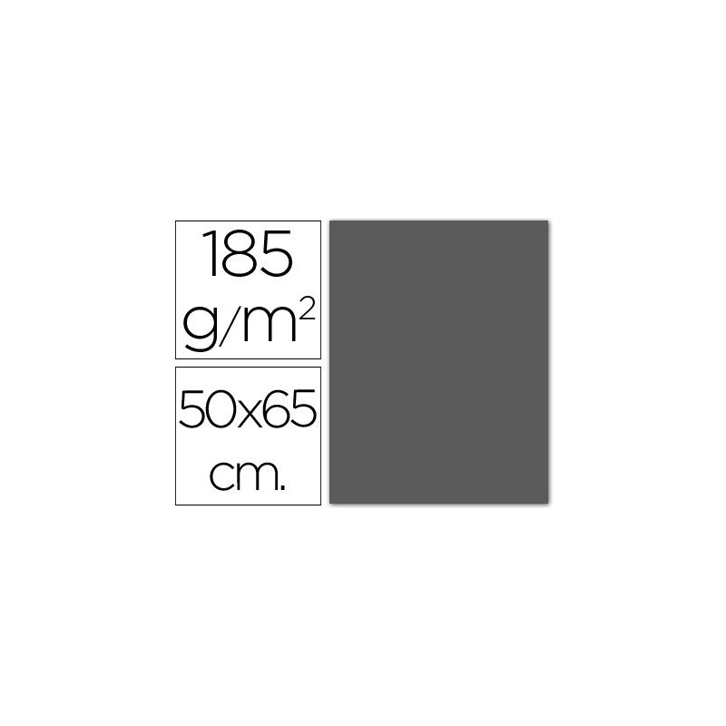 Cartulina guarro gris plomo -50x65 cm -185 gr