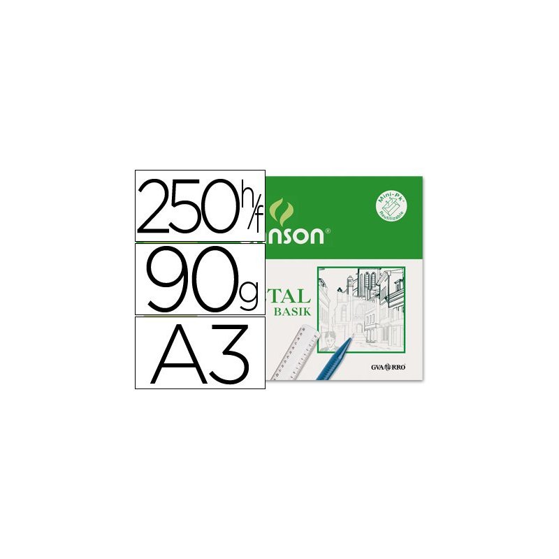 Papel vegetal guarro din a3 90-95 gr hoja