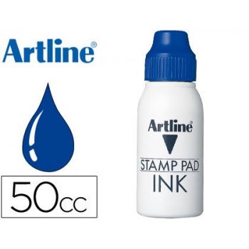 Tinta tampon artline azul -frasco de 50 cc