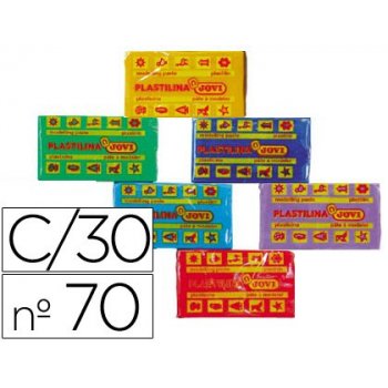 Plastilina jovi 70 surtida -tamaño pequeño -caja de 30 unidades