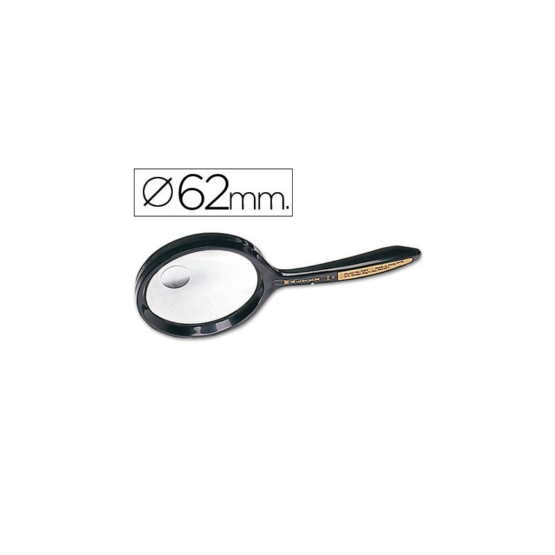 Lupa cristal bifocal 7508 62 mm. -mango curvo