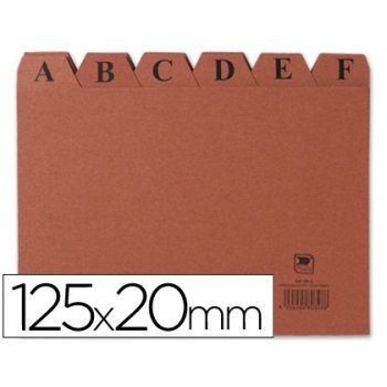 Indice fichero carton -nº 4 -tamaño 125x20