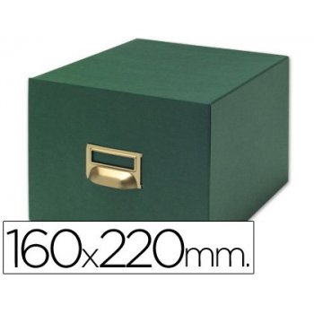 Fichero fichas tela verde 500 fichas n.5 -tamaño 160x220 mm