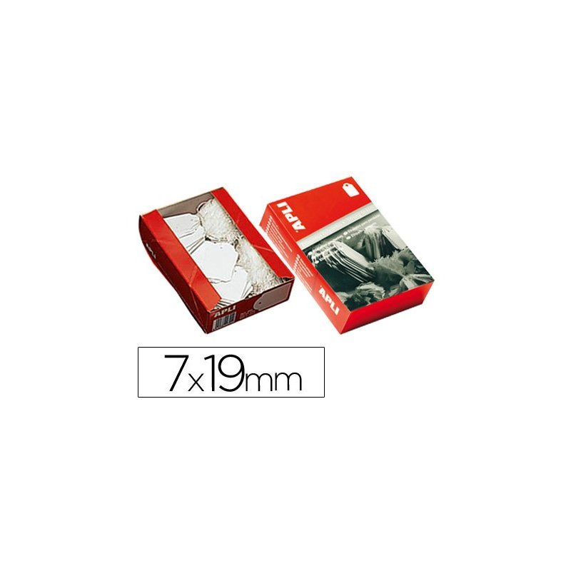 Etiquetas colgantes 383 7 x 19 mm -caja de 1000