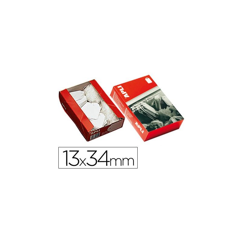 Etiquetas colgantes 386 13 x 34 mm -caja de 1000