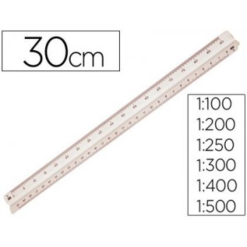 Escala m+r 1632.05 -1 100-200-250-300-400-500 -30 cm -estuche flexible