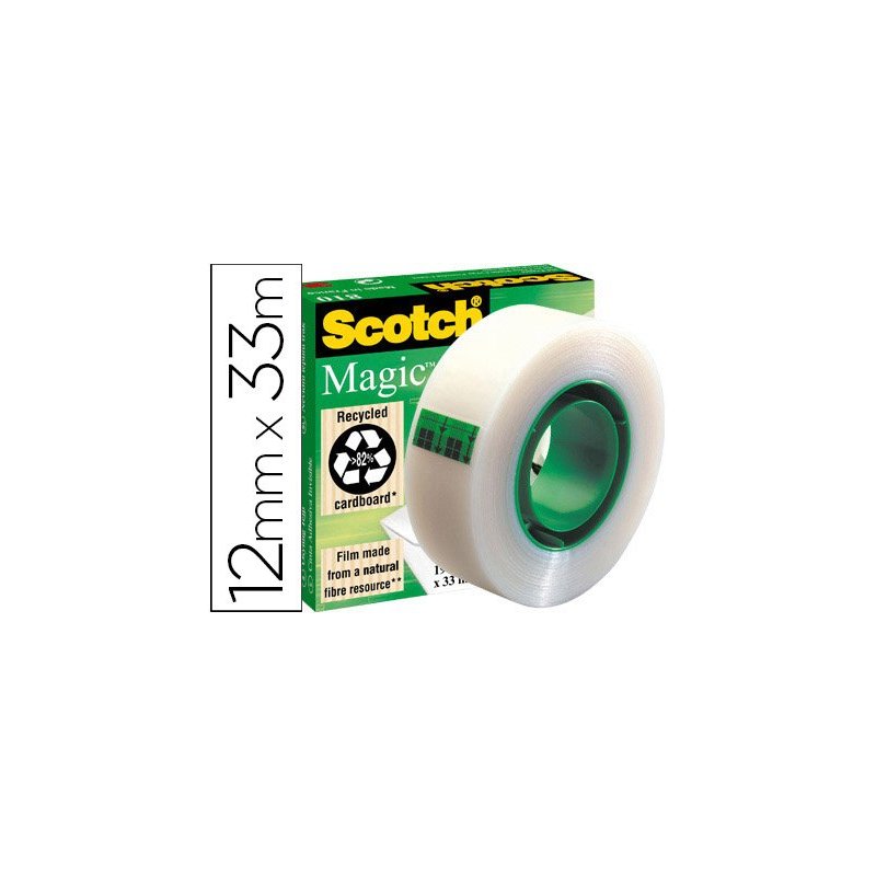 Cinta adhesiva scotch-magic 33 mt x 12 mm