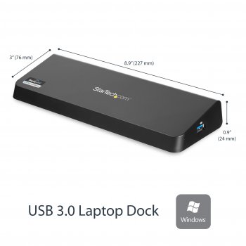 StarTech.com Docking Station USB 3.0 para Dos Monitores con HDMI y DisplayPort 4K