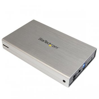 StarTech.com Caja Carcasa de Aluminio USB 3.0 de Disco Duro HDD SATA 3 III de 3,5 Pulgadas Externo UASP - Plateado