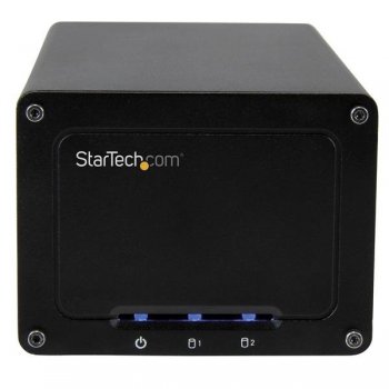 StarTech.com Caja USB 3.1 (10 Gbps) de dos bahías SATA de 2,5" para disco duro