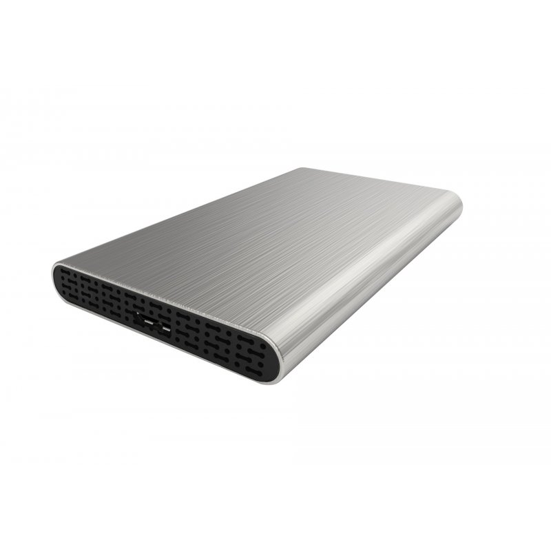 CoolBox SlimChase A-2513 2.5" Carcasa de disco duro SSD Negro, Plata