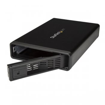 StarTech.com Caja USB 3.0 eSATA para Discos Duros SATA de 3,5 Pulgadas - Hot Swap de Intercambio en Caliente - de Metal