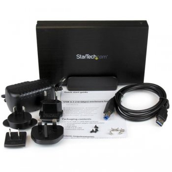 StarTech.com Caja USB 3.1 (10 Gbps) para disco SATA III de 3,5 pulgadas