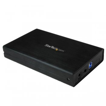 StarTech.com Caja Carcasa USB 3.0 de Disco Duro SATA 3 III 6Gbps de 3,5 Pulgadas Externo con UASP - Aluminio Negro