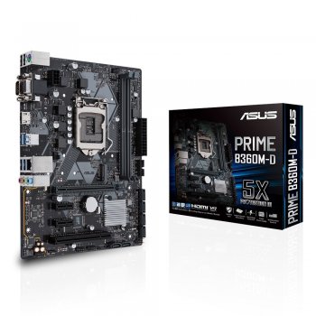 ASUS Prime B360M-D placa base LGA 1151 (Zócalo H4) Micro ATX Intel® B360