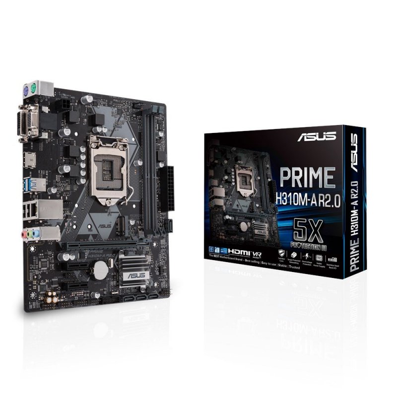 ASUS PRIME H310M-A R2.0 placa base LGA 1151 (Zócalo H4) Micro ATX Intel® H310