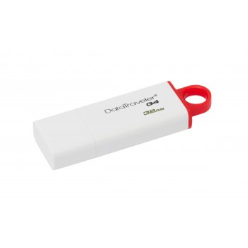 Kingston Technology DataTraveler G4 unidad flash USB 32 GB USB tipo A 3.0 (3.1 Gen 1) Rojo, Blanco