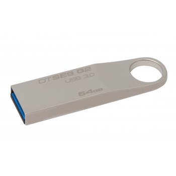 Kingston Technology DataTraveler SE9 G2 64GB unidad flash USB USB tipo A 3.0 (3.1 Gen 1) Plata