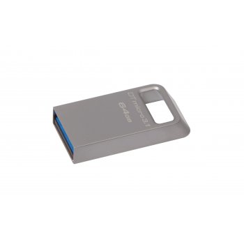 Kingston Technology DataTraveler Micro 3.1 64GB unidad flash USB USB tipo A 3.0 (3.1 Gen 1) Metálico