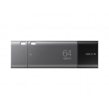 Samsung Duo Plus unidad flash USB 64 GB USB Tipo C 3.0 (3.1 Gen 1) Negro, Gris