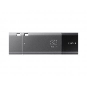 Samsung Duo Plus unidad flash USB 32 GB USB Tipo C 3.0 (3.1 Gen 1) Negro, Gris