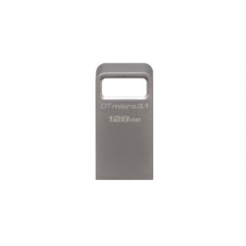 Kingston Technology DataTraveler Micro 3.1 128GB unidad flash USB USB tipo A 3.0 (3.1 Gen 1) Metálico