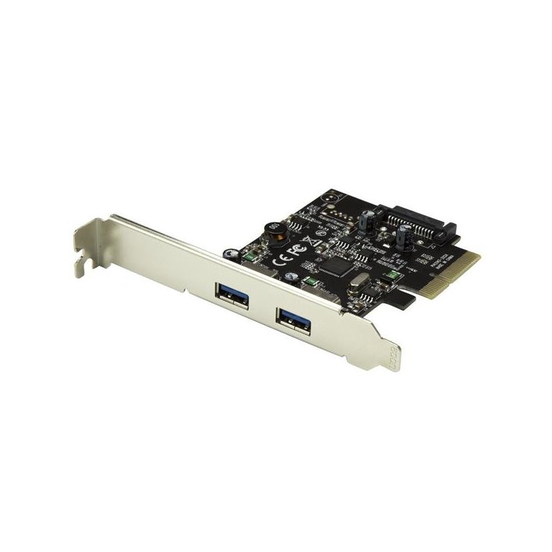 StarTech.com Tarjeta PCI Express de 2 Puertos USB 3.1 - Hub Ladrón Concentrador PCI-E Interno 2x USB A