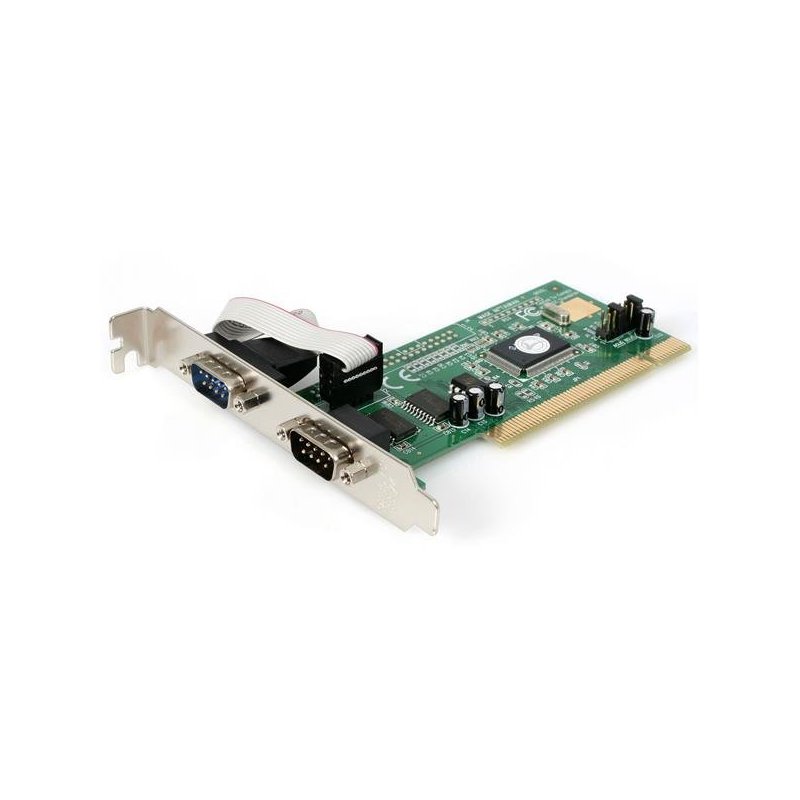 StarTech.com Tarjeta Adaptadora PCI de 2 Puertos Serie RS232 DB9 UART 16550 Serial - 5V
