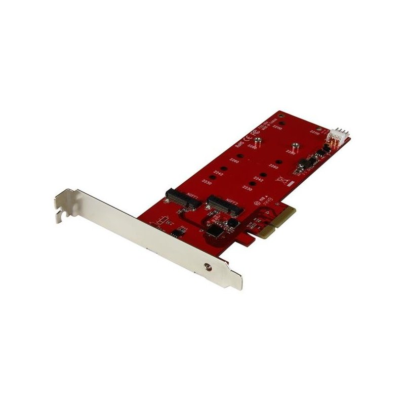 StarTech.com Tarjeta Controladora M.2 PCI Express para 2 SSD