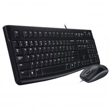 Logitech Desktop MK120, ES teclado USB QWERTY Español Negro