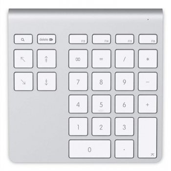 Belkin YourType teclado numérico Bluetooth PC servidor Aluminio, Blanco