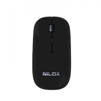 Nilox Mouse MW30 Black ratón RF inalámbrico Óptico 1600 DPI Ambidextro