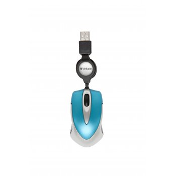 Verbatim Go Mini ratón USB Óptico 1000 DPI Ambidextro