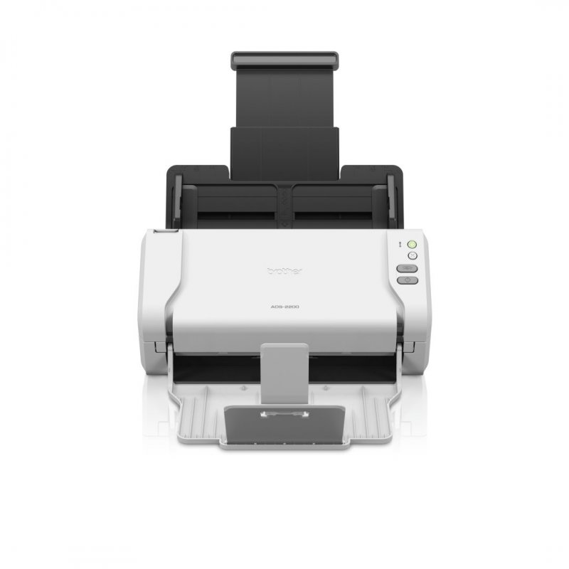 Brother ADS-2200 escaner 600 x 600 DPI Escáner con alimentador automático de documentos (ADF) Negro, Blanco A4