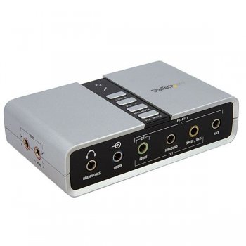 StarTech.com Tarjeta de Sonido 7,1 USB Externa Adaptador Conversor puerto SPDIF Audio Digital Óptico