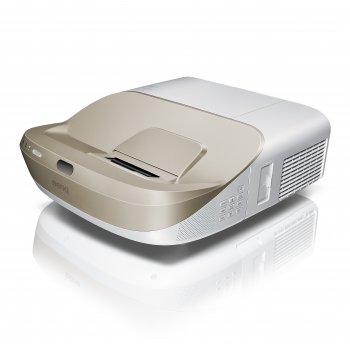 Benq W1600UST videoproyector 3300 lúmenes ANSI 1080p (1920x1080) Proyector para escritorio Oro, Blanco