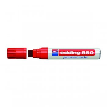 Edding 4-850 002 marcador permanente Rojo Punta de cincel 5 pieza(s)