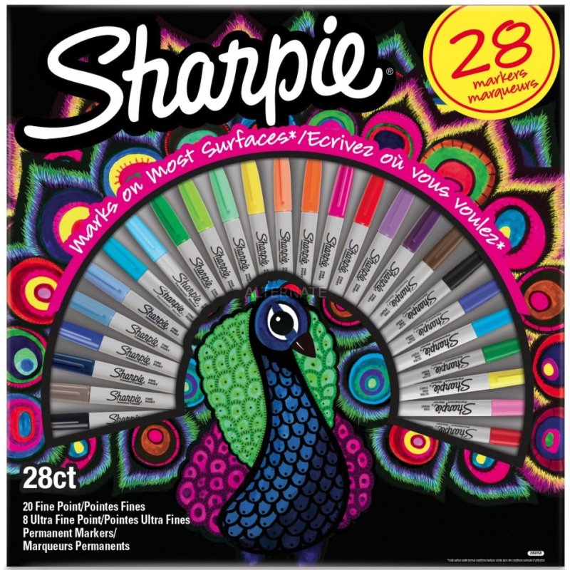 Sharpie 2058158 marcador 28 pieza(s) Multicolor Punta fina