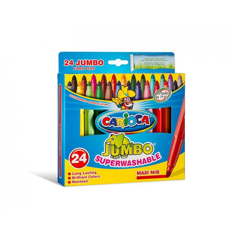 Carioca Jumbo rotulador Extra-grueso Multicolor 24 pieza(s)